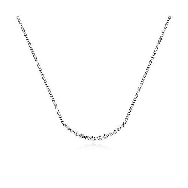 14k White Gold Diamond Necklace Dickinson Jewelers Dunkirk, MD
