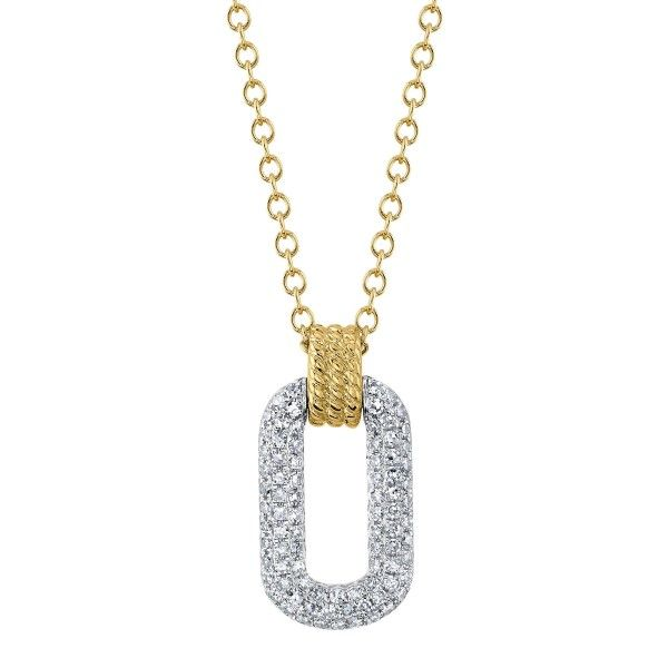 14k Yellow-White Gold Diamond Pendant Dickinson Jewelers Dunkirk, MD