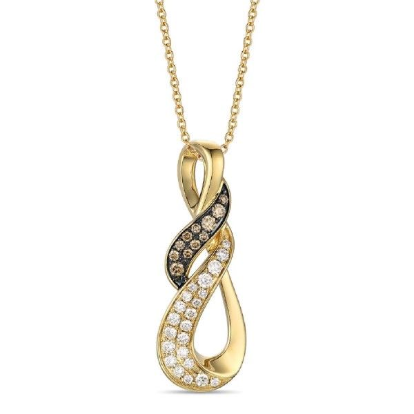 14k Gold Nude and Chocolate Diamonds® Pendant Dickinson Jewelers Dunkirk, MD