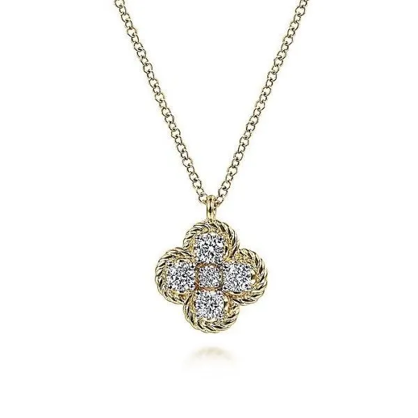 14k Yellow Gold Diamond Pendant Dickinson Jewelers Dunkirk, MD