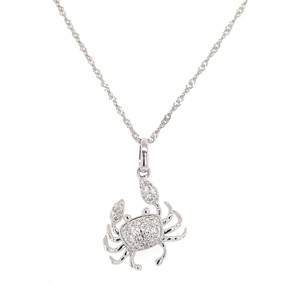 Diamond crab pendant cheap