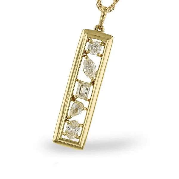 14k Yellow Gold Diamond Pendant Dickinson Jewelers Dunkirk, MD