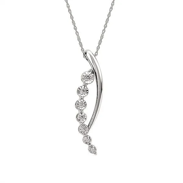 14k White Gold Diamond Pendant Dickinson Jewelers Dunkirk, MD