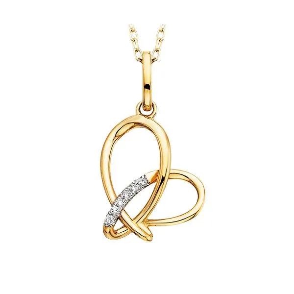 10k Yellow Gold Diamond Pendant Dickinson Jewelers Dunkirk, MD