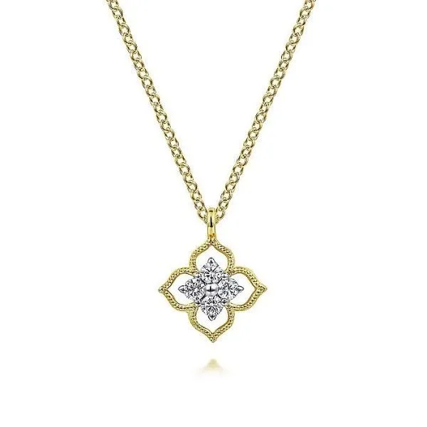 14k Yellow Gold Diamond Pendant Dickinson Jewelers Dunkirk, MD