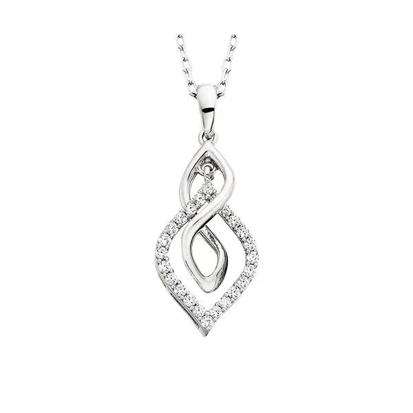 10k White Gold Diamond Pendant Dickinson Jewelers Dunkirk, MD