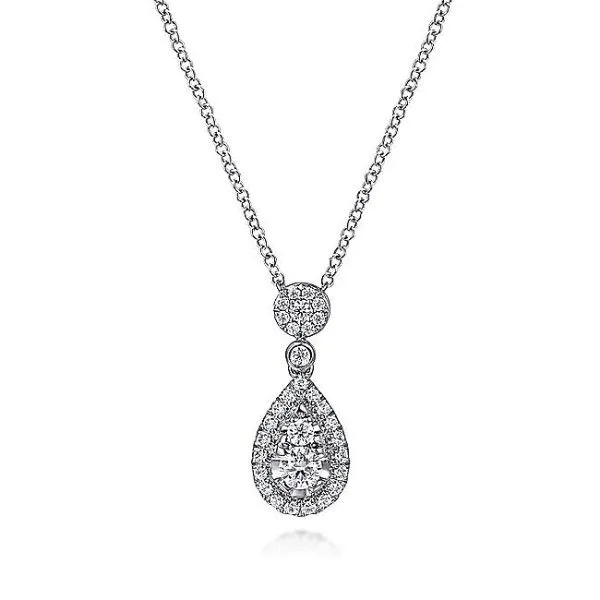 14k White Gold Diamond Pendant Dickinson Jewelers Dunkirk, MD