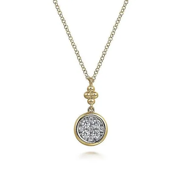 14k Yellow-White Gold Diamond Pendant Dickinson Jewelers Dunkirk, MD