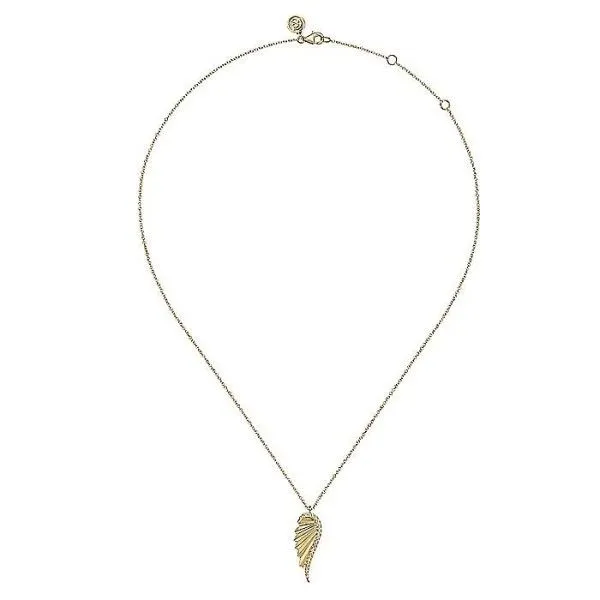14k Yellow Gold Diamond Pendant Image 2 Dickinson Jewelers Dunkirk, MD