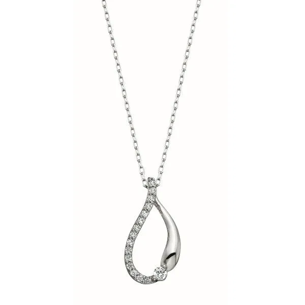 Teardrop Diamond Pendant Dickinson Jewelers Dunkirk, MD