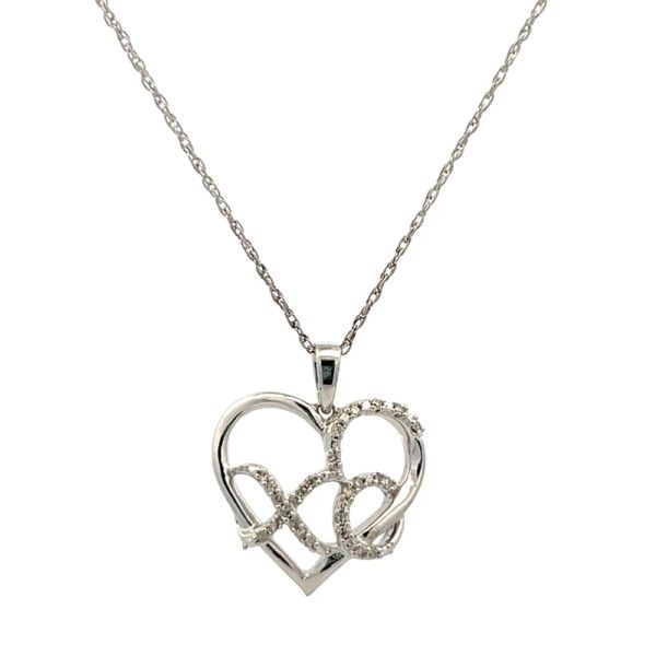 Sterling Silver Diamond Heart Pendant Dickinson Jewelers Dunkirk, MD