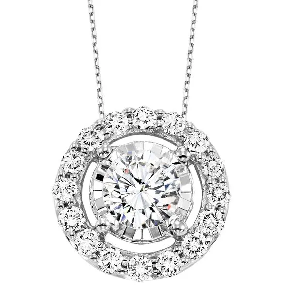 14K Tru Reflection Diamond Halo Pendant Dickinson Jewelers Dunkirk, MD