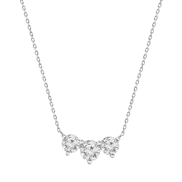 18 Karat White Gold Diamond Pendant Necklace Dickinson Jewelers Dunkirk, MD