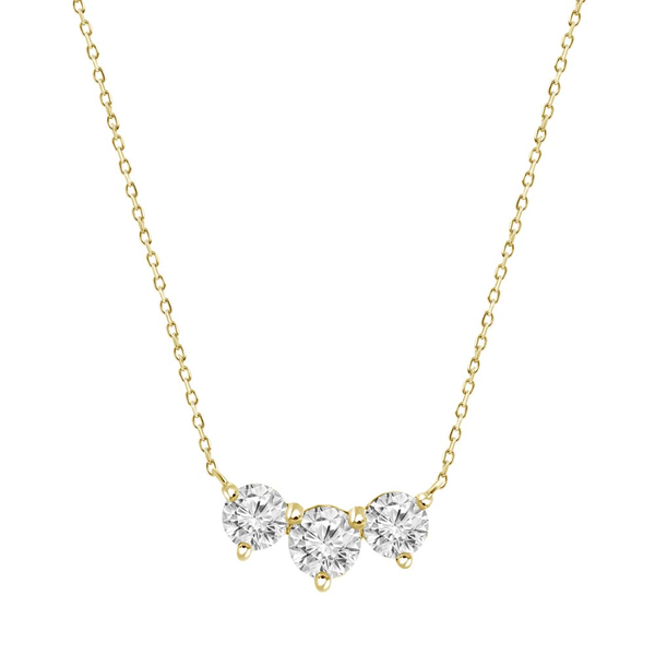 18 Karat Yellow Gold Diamond Pendant Necklace Dickinson Jewelers Dunkirk, MD