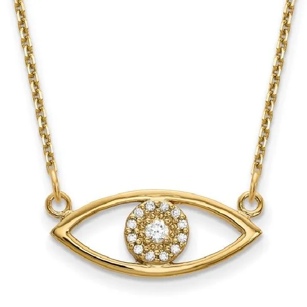 Diamond Evil Eye Necklace Dickinson Jewelers Dunkirk, MD