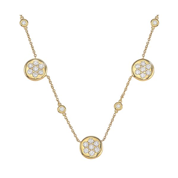 14k Yellow Gold Diamond Necklace Dickinson Jewelers Dunkirk, MD