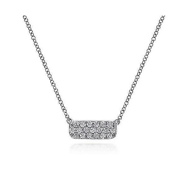 14k White Gold Diamond Necklace Dickinson Jewelers Dunkirk, MD