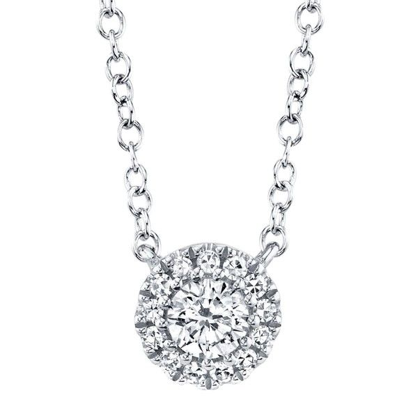 14k White Gold Diamond Necklace Dickinson Jewelers Dunkirk, MD