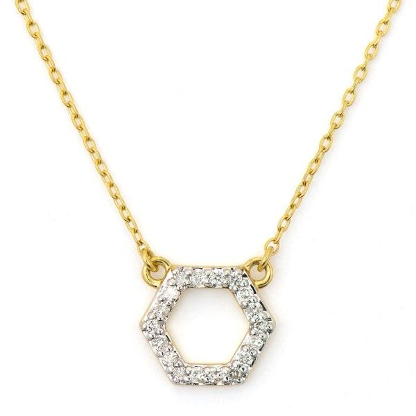 18k Yellow Gold Diamond Necklace Dickinson Jewelers Dunkirk, MD