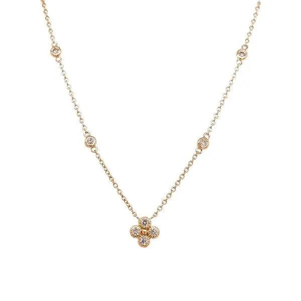 14k Yellow Gold Diamond Necklace Dickinson Jewelers Dunkirk, MD