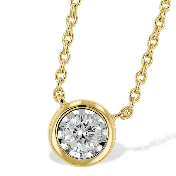 14k Yellow Gold Diamond Necklace Dickinson Jewelers Dunkirk, MD