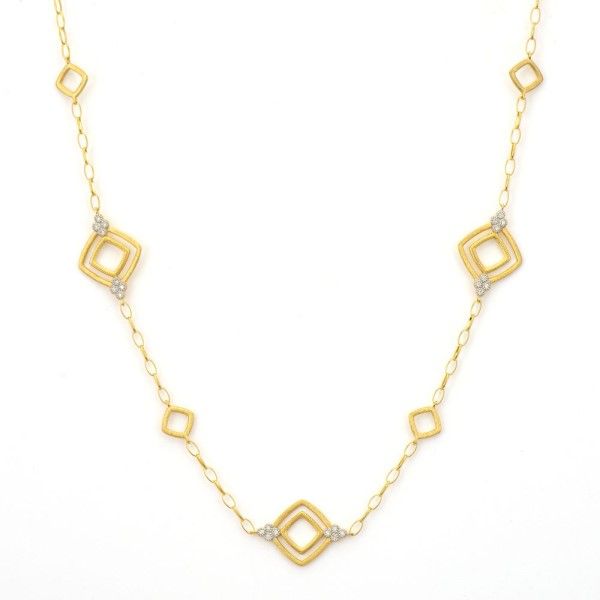 18k Yellow Gold Diamond Necklace Dickinson Jewelers Dunkirk, MD