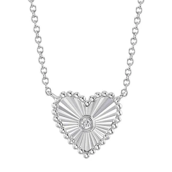 14k White Gold Diamond Necklace Dickinson Jewelers Dunkirk, MD