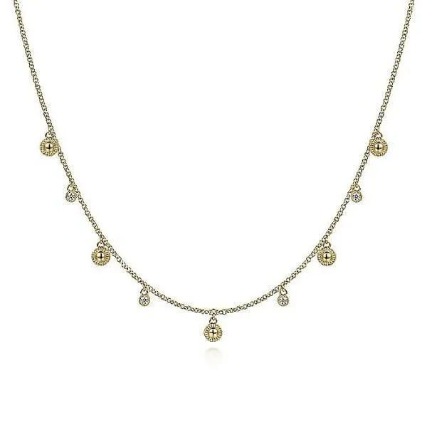 14k Yellow Gold Diamond Necklace Dickinson Jewelers Dunkirk, MD