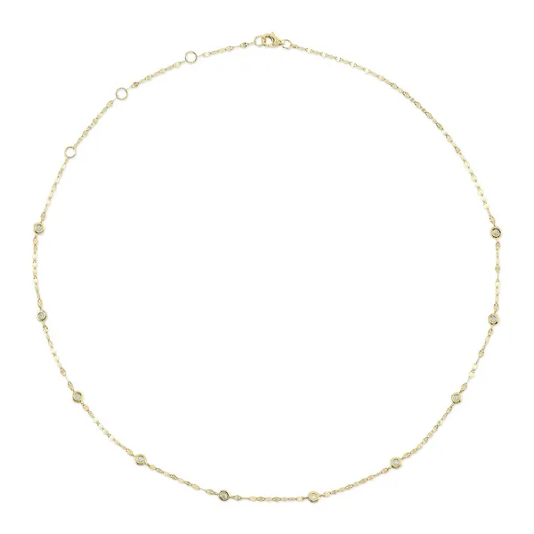 14Kt Yellow Diamonds By the Yard Necklace Dickinson Jewelers Dunkirk, MD