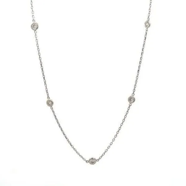 14Kt White Diamonds By the Yard Necklace Dickinson Jewelers Dunkirk, MD