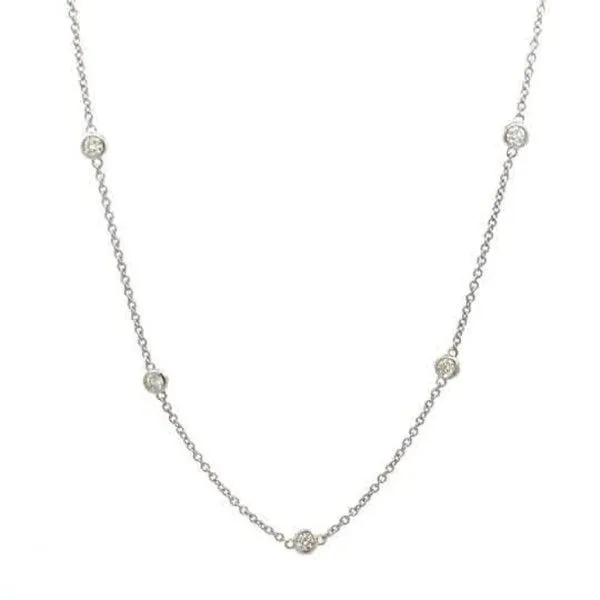14Kt White Gold Diamonds By the Yard Necklace Dickinson Jewelers Dunkirk, MD