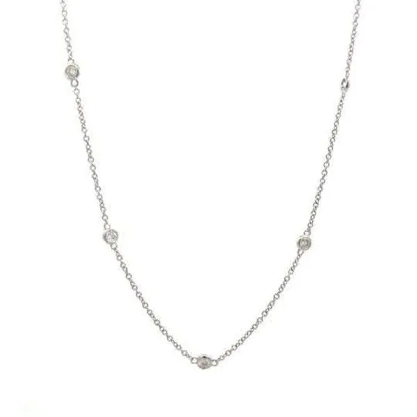 14Kt White Gold Diamonds By the Yard Necklace Dickinson Jewelers Dunkirk, MD