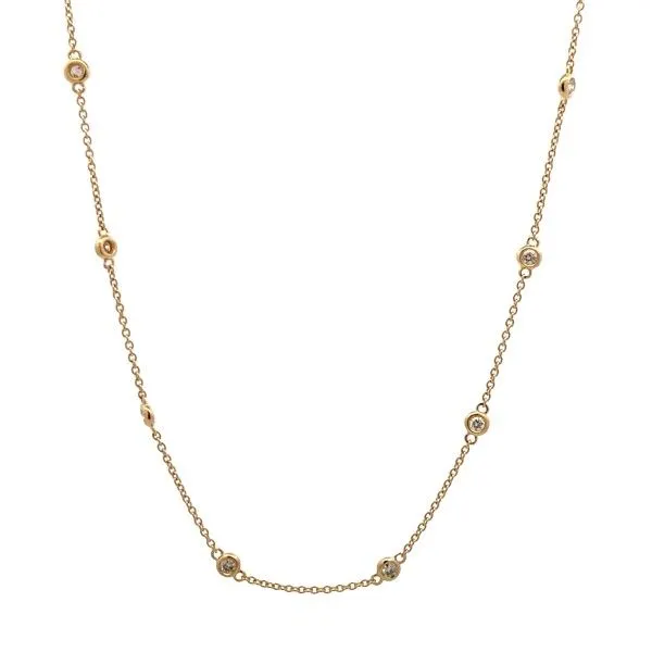 14K Yellow Gold Diamonds By the Yard Necklace Dickinson Jewelers Dunkirk, MD