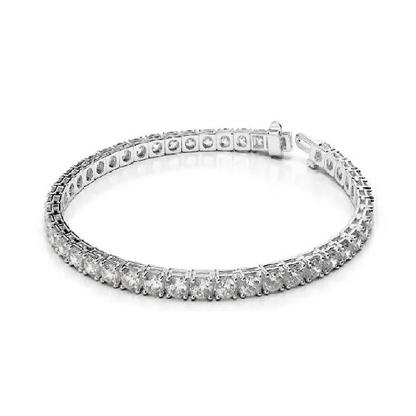 14k White Gold Diamond Tennis Bracelet Dickinson Jewelers Dunkirk, MD
