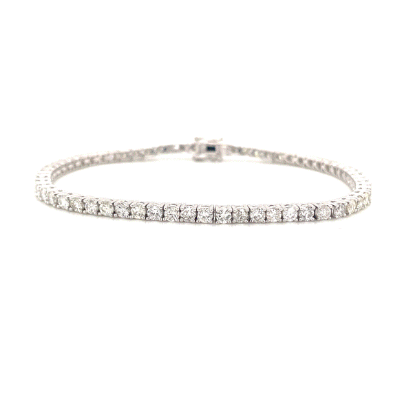 14k White Gold Diamond Tennis Bracelet Dickinson Jewelers Dunkirk, MD