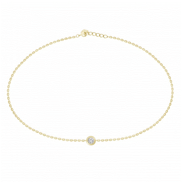 14k Yellow Gold Diamond Bracelet Dickinson Jewelers Dunkirk, MD