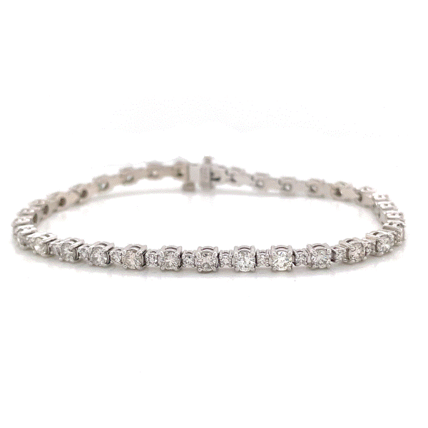 14k White Gold Diamond Bracelet Dickinson Jewelers Dunkirk, MD