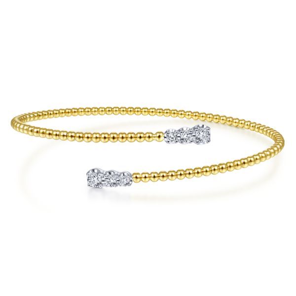 14k Yellow-White Gold Diamond Bracelet Dickinson Jewelers Dunkirk, MD