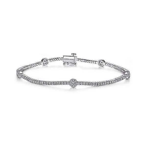 14k White Gold Diamond Tennis Bracelet Dickinson Jewelers Dunkirk, MD