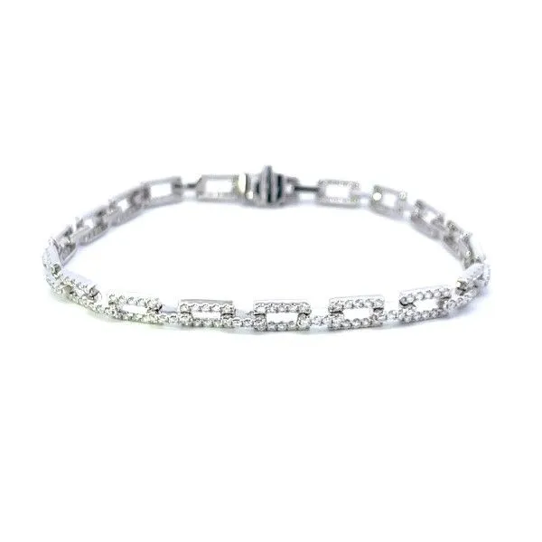 14k White Gold Diamond Bracelet Dickinson Jewelers Dunkirk, MD