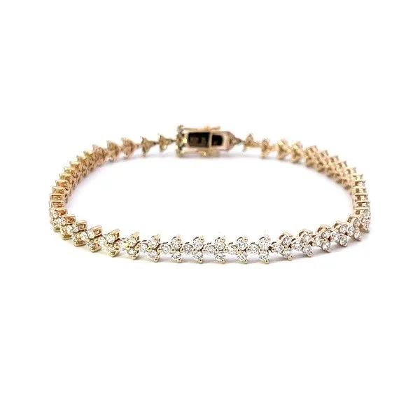 14k Yellow Gold Diamond Bracelet Dickinson Jewelers Dunkirk, MD