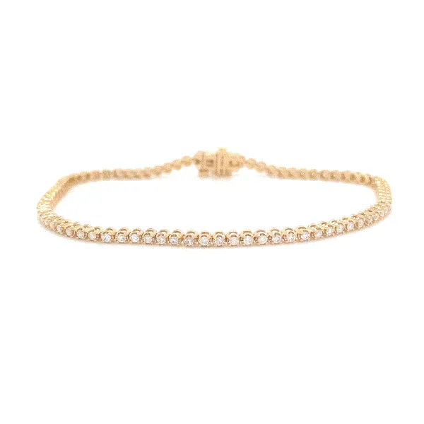 14k Yellow Gold Diamond Tennis Bracelet Dickinson Jewelers Dunkirk, MD