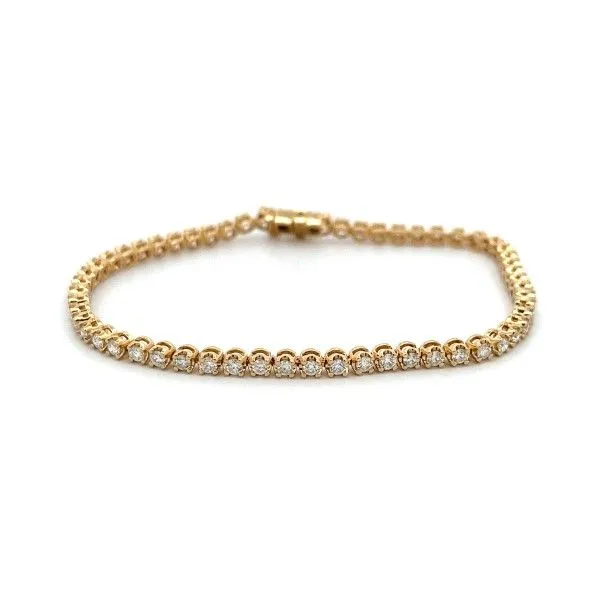 14k Yellow Gold Diamond Tennis Bracelet Dickinson Jewelers Dunkirk, MD