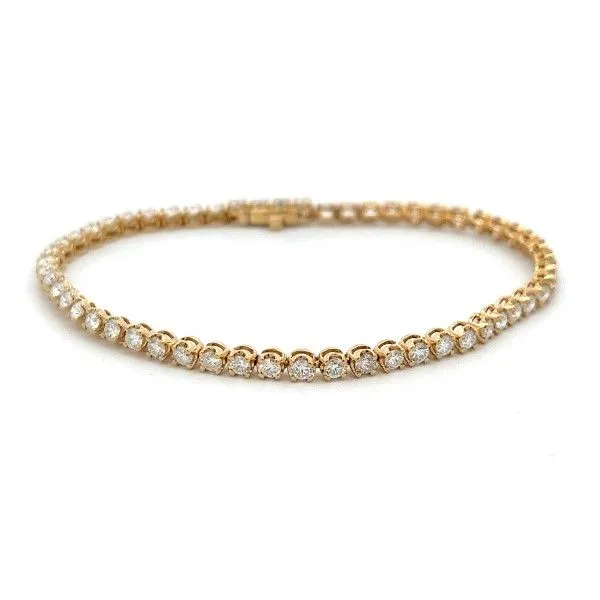 14k Yellow Gold Diamond Tennis Bracelet Dickinson Jewelers Dunkirk, MD