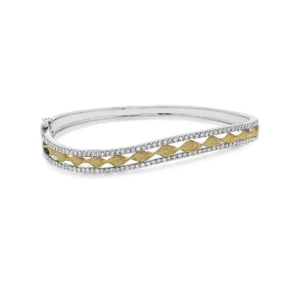 14k Yellow-White Gold Diamond Bracelet Dickinson Jewelers Dunkirk, MD