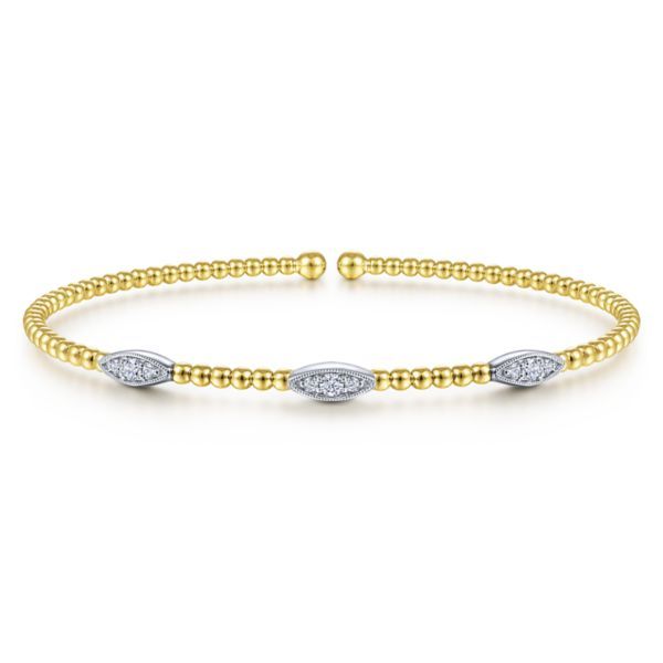 14k Yellow-White Gold Diamond Bracelet Dickinson Jewelers Dunkirk, MD