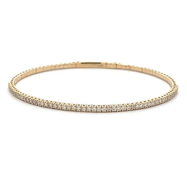 14Kt Yellow Diamond Flex Bangle Bracelet Dickinson Jewelers Dunkirk, MD