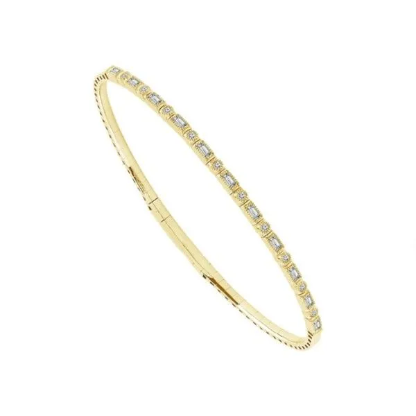 14Kt Yellow Gold Diamond Flexi Bangle Dickinson Jewelers Dunkirk, MD