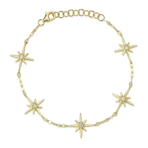 14Kt Yellow Gold Diamond North Stars Bracelet Dickinson Jewelers Dunkirk, MD