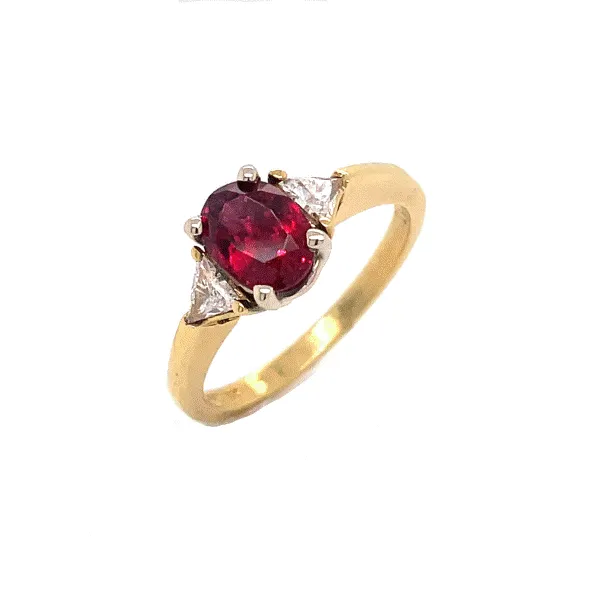 14k Yellow Gold Red Spinel Ring Dickinson Jewelers Dunkirk, MD